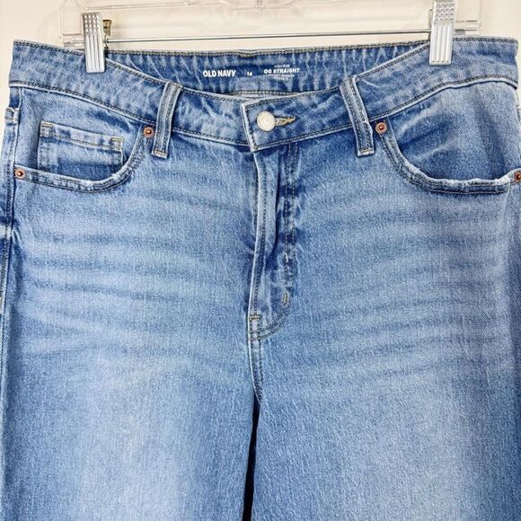 OLD NAVY | High-Rise OG Straight Jeans | Size 14 | Medium Wash - Picture 3 of 11